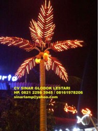 Lampu Pohon Kelapa Decorative Lighting Project